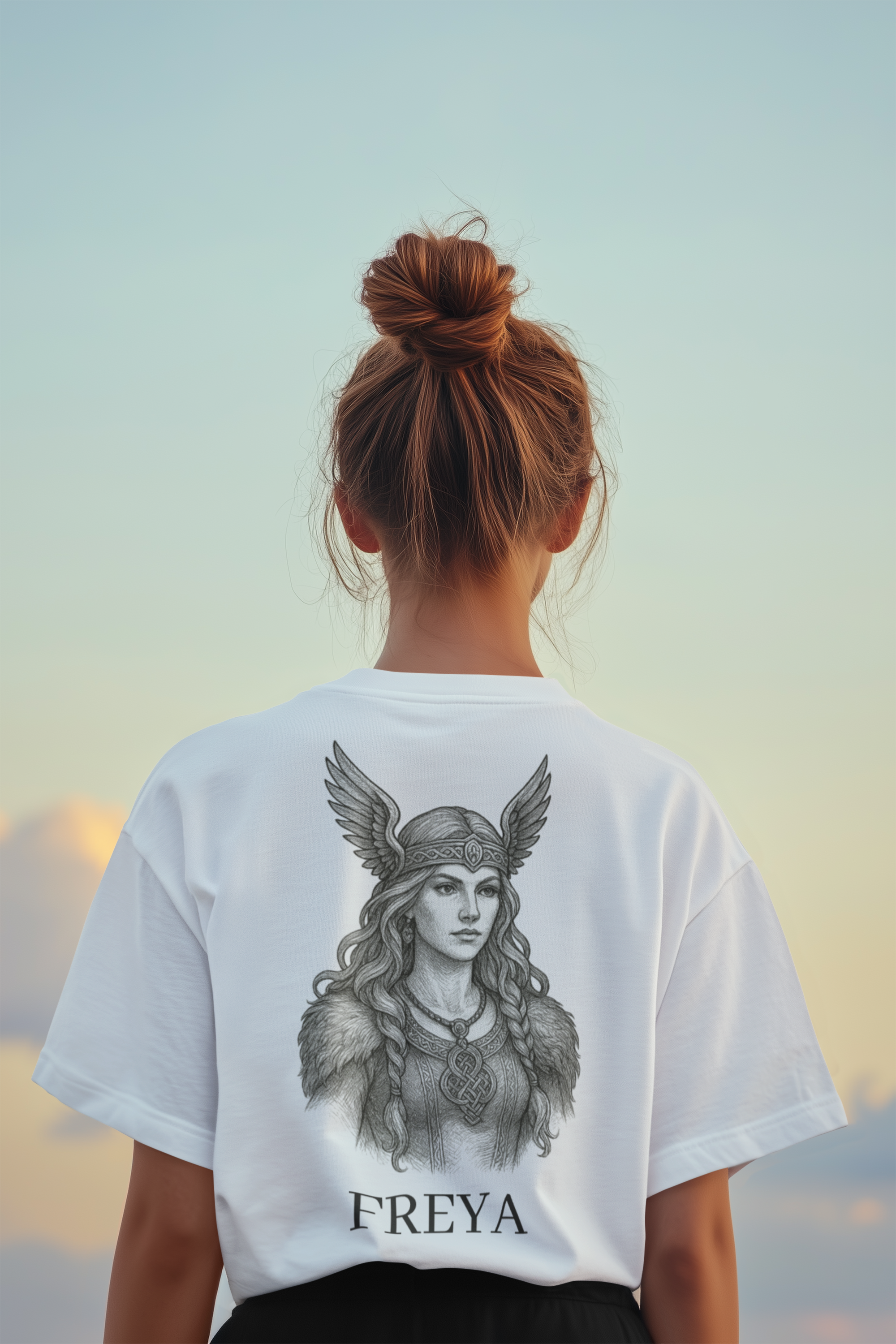 Freya Norse God T-Shirt - Viking Mythology Art Tee