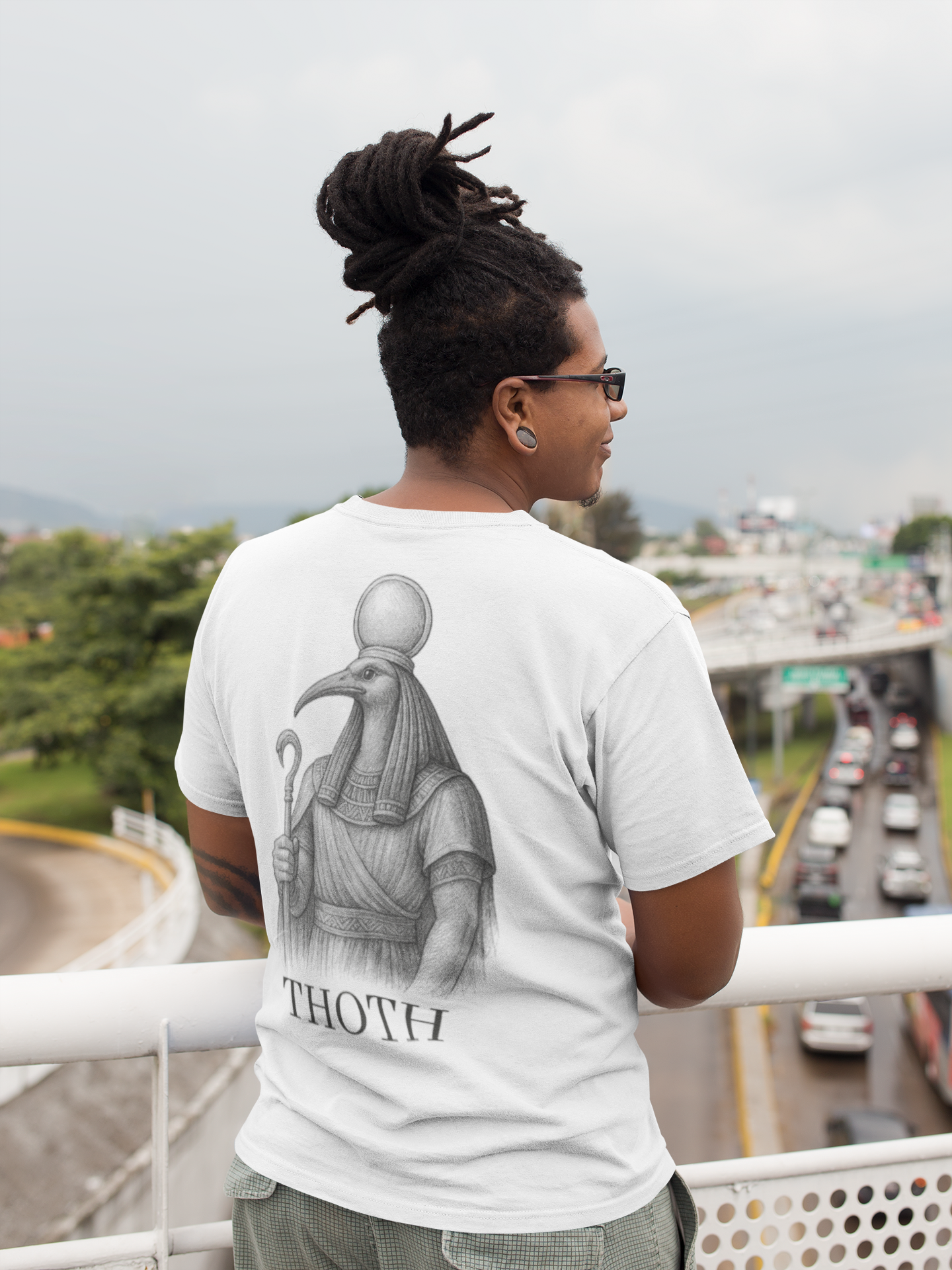 Thoth Ancient Egyptian God T-Shirt - Egyptian Mythology Art Tee