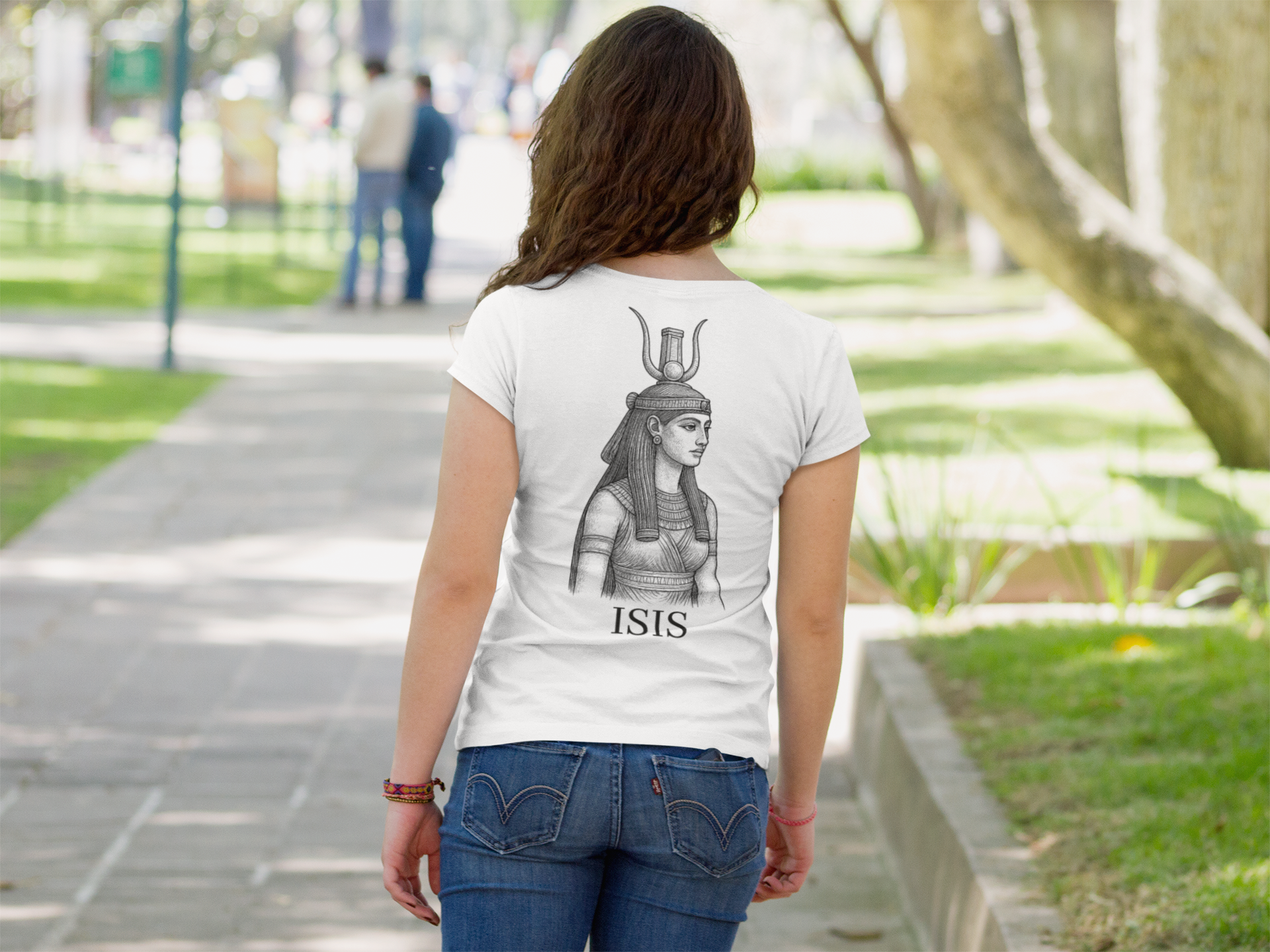 Isis Ancient Egyptian God T-Shirt - Egyptian Mythology Art Tee