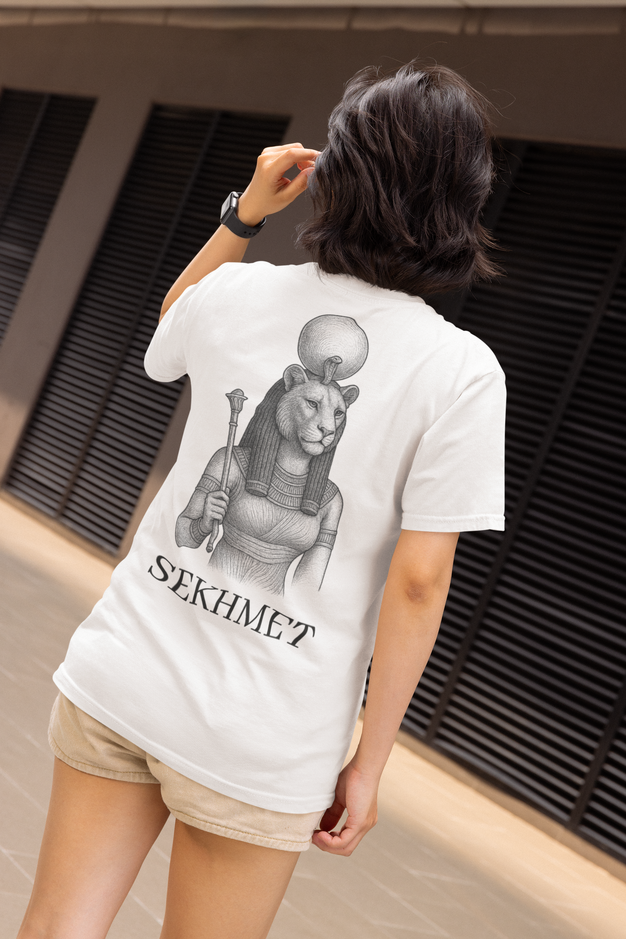 Sekhmet Ancient Egyptian God T-Shirt - Egyptian Mythology Art Tee