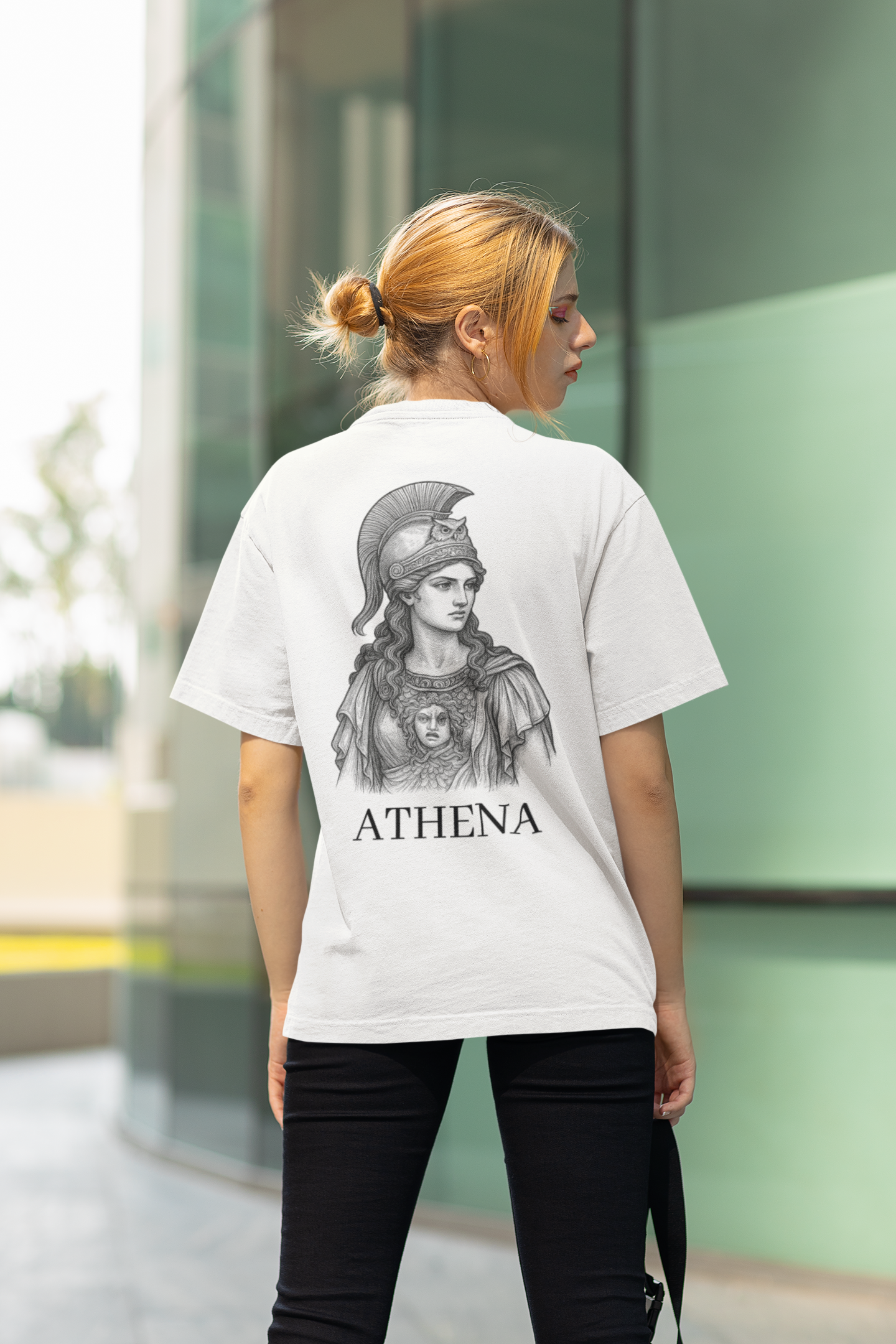 Athena Goddess T-Shirt - Greek Mythology Art Tee