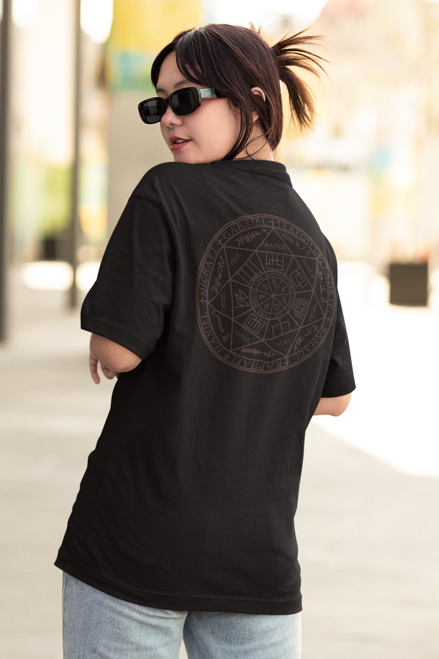 Planetary Sigils & Archangels T-Shirt — Alchemical Circle Occult Tee