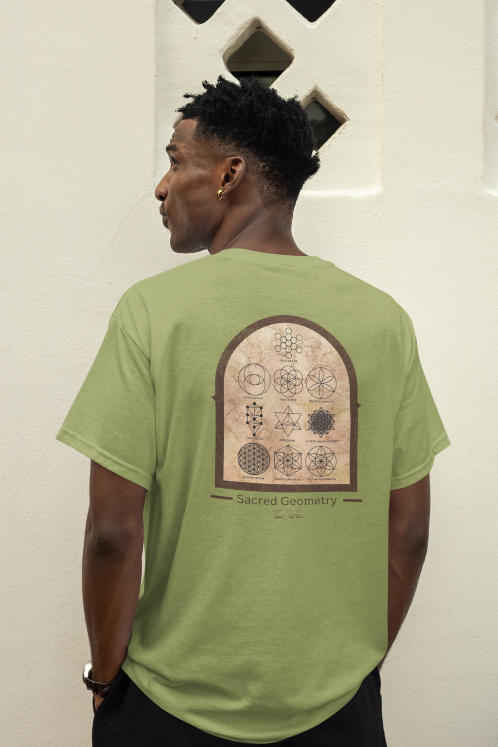 Seed of Life Sacred Geometry T-Shirt — Geometric Diagram Art Tee