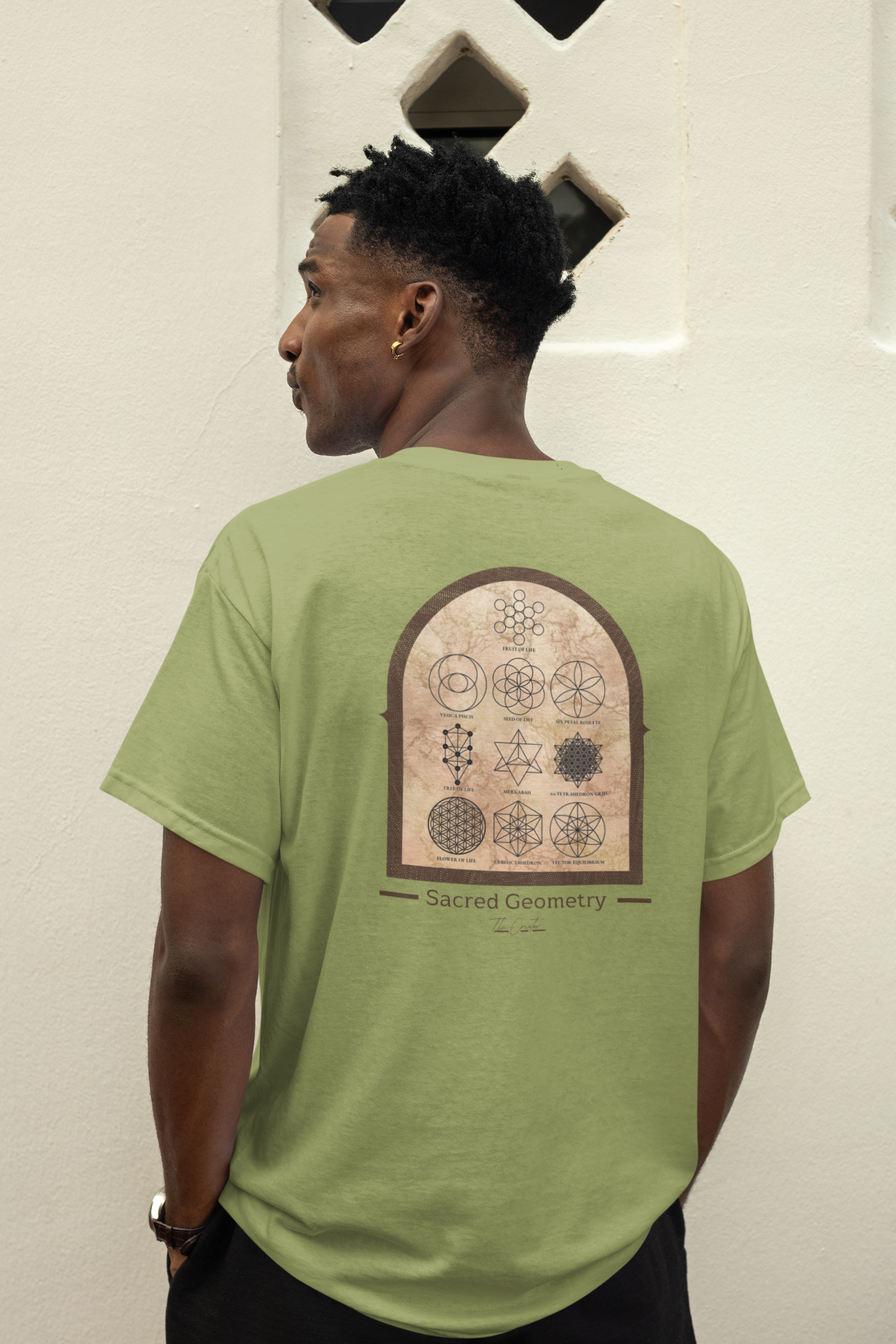 Seed of Life Sacred Geometry T-Shirt — Geometric Diagram Art Tee