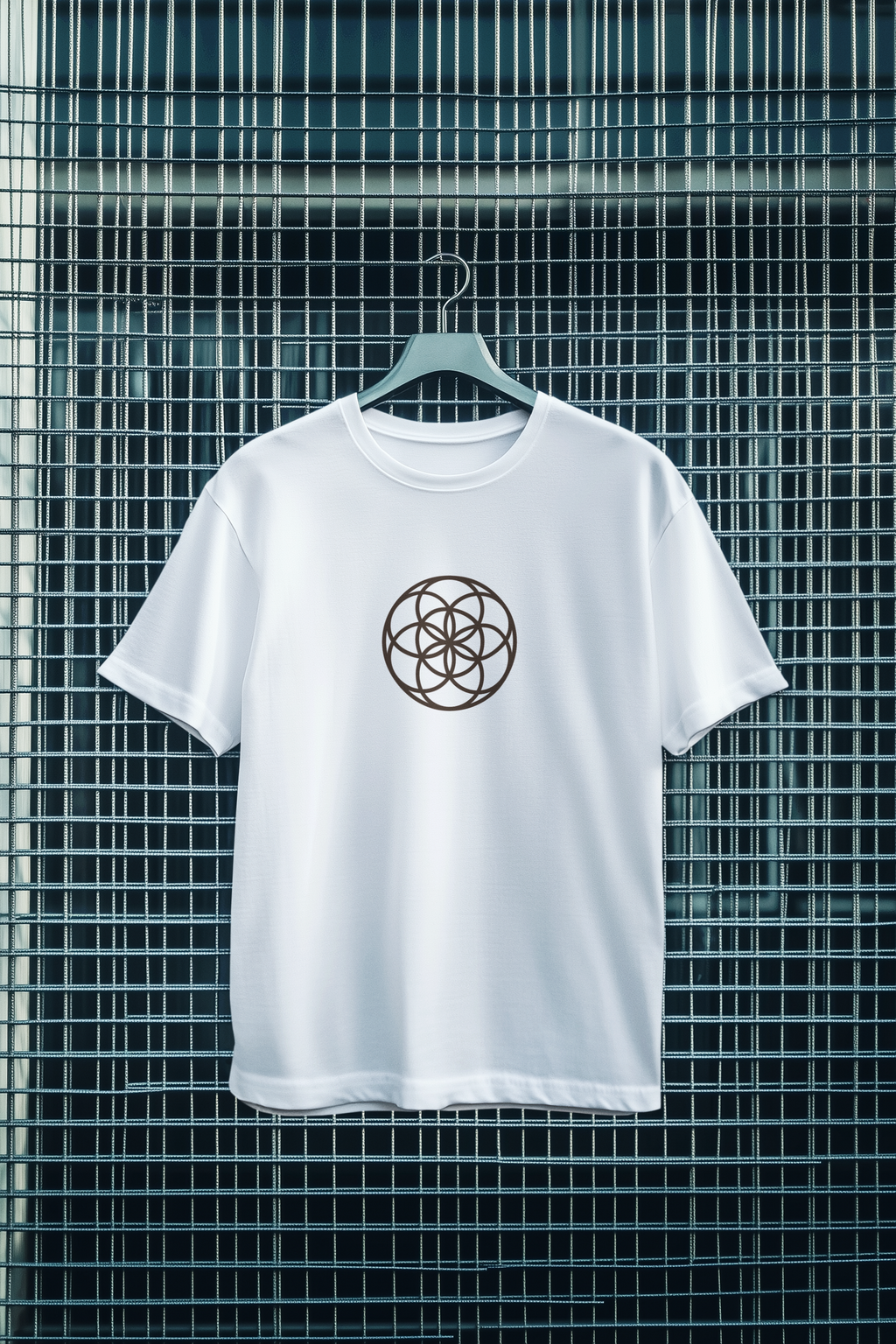 Seed of Life Sacred Geometry T-Shirt — Geometric Diagram Art Tee