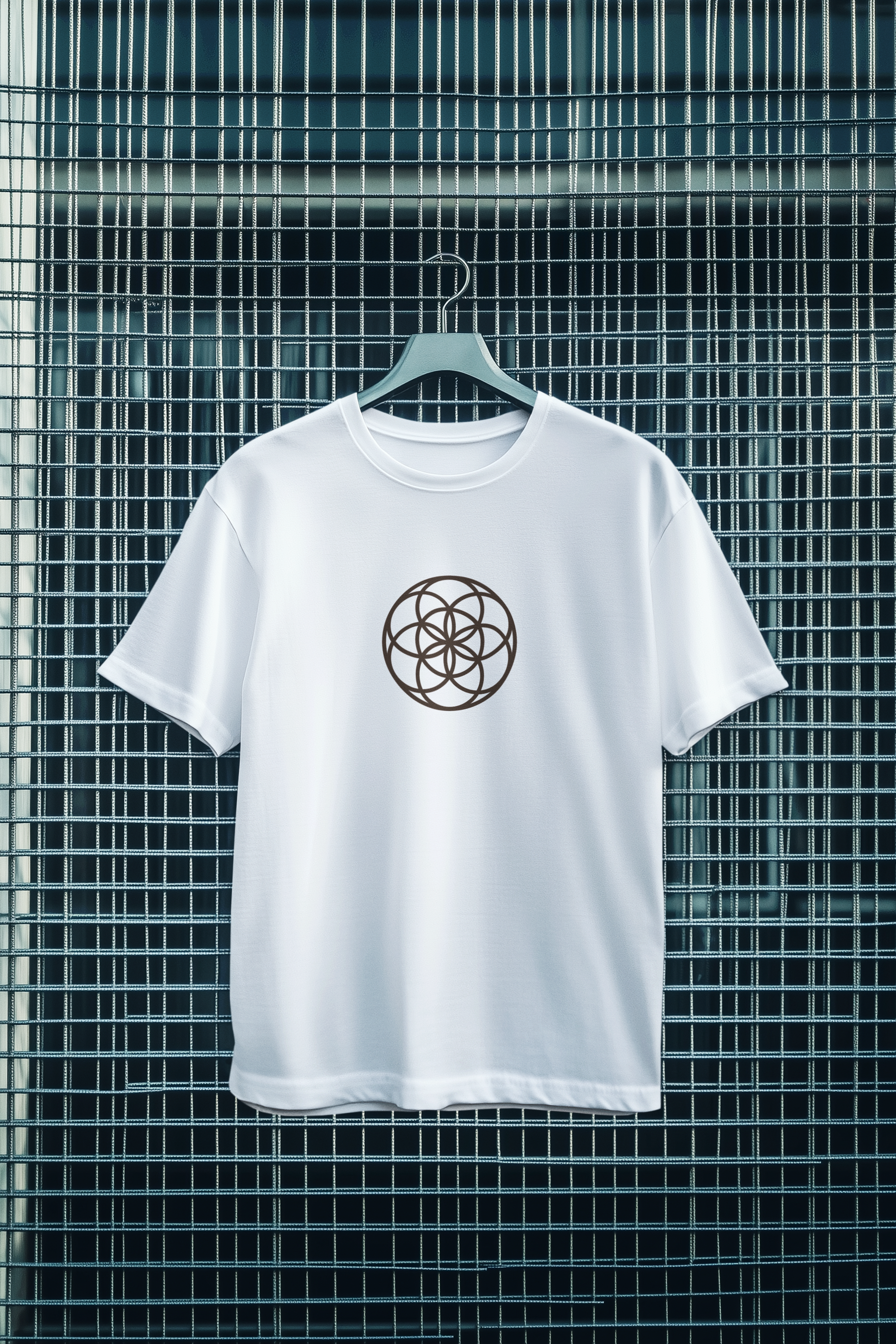 Seed of Life Sacred Geometry T-Shirt — Geometric Diagram Art Tee