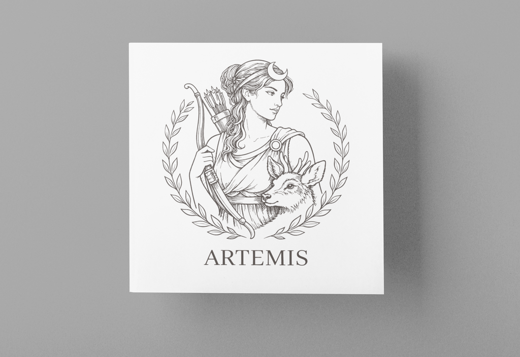Goddess Artemis T-Shirt — Greek Mythology Goddess of the Hunt Art Tee