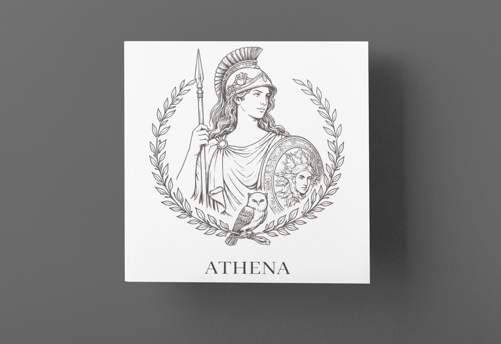 Goddess Athena T-Shirt — Greek Mythology Goddess of Wisdom Art Tee