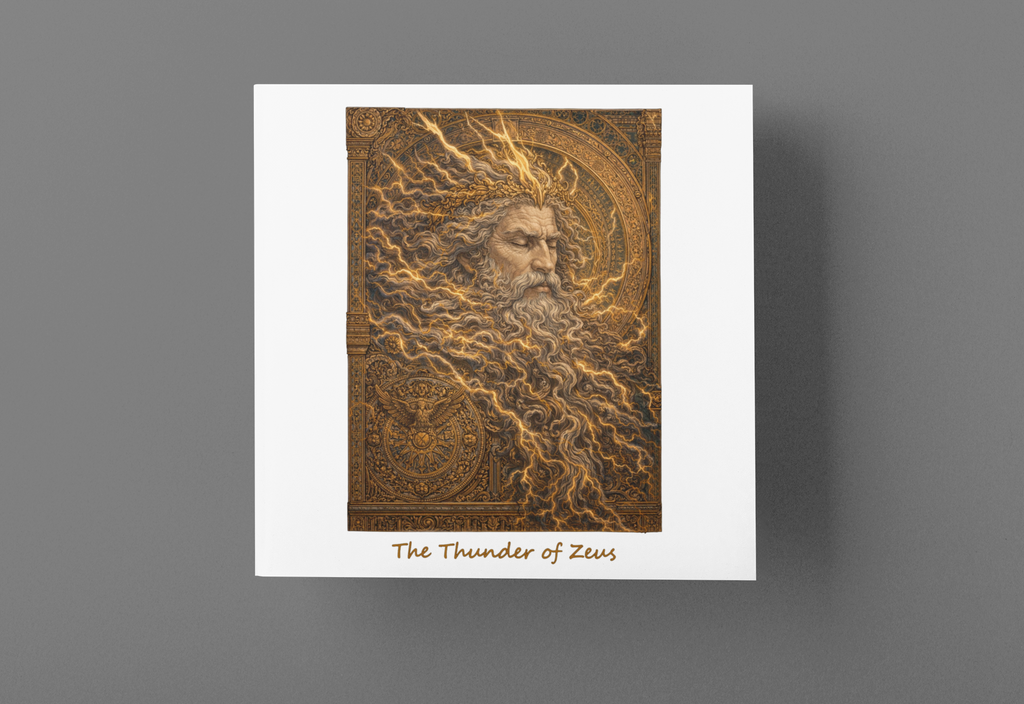 The Thunder of Zeus T-Shirt — Greek God Mythology Art Tee | Zeus King of Gods