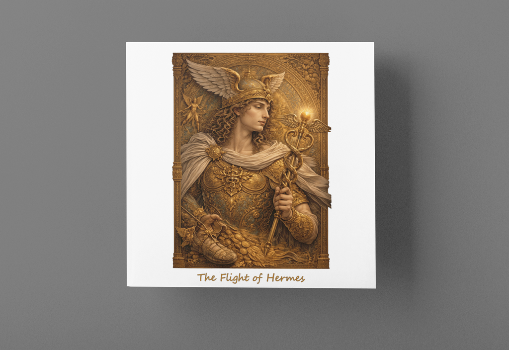 The Flight of Hermes T-Shirt — Greek God Mythology Art Tee | Hermes Messenger