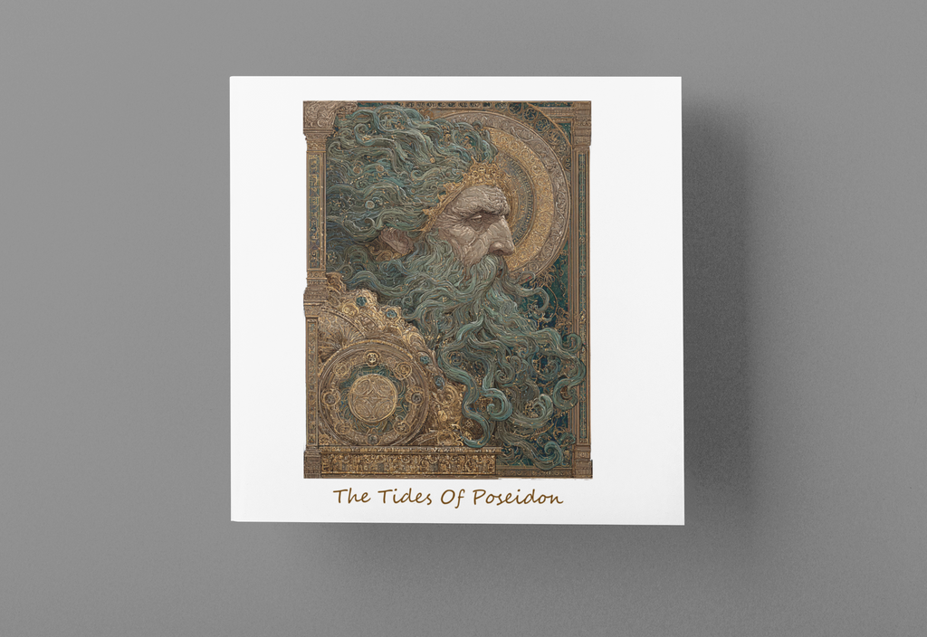 The Tides of Poseidon T-Shirt — Greek God Mythology Art Tee | Poseidon Sea God