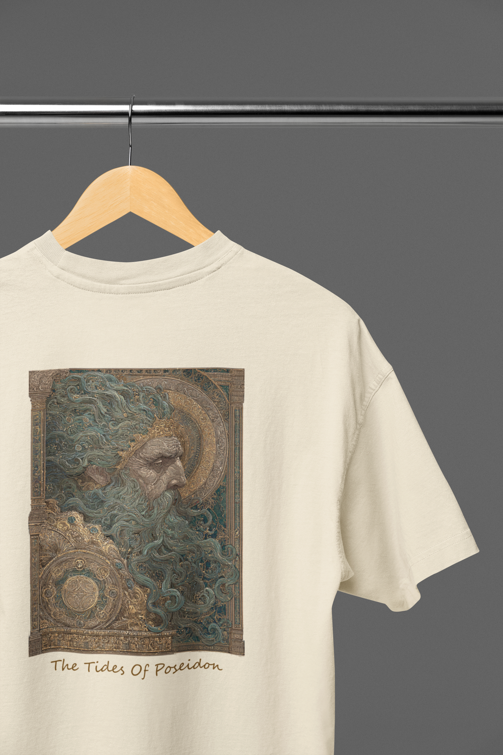 The Tides of Poseidon T-Shirt — Greek God Mythology Art Tee | Poseidon Sea God