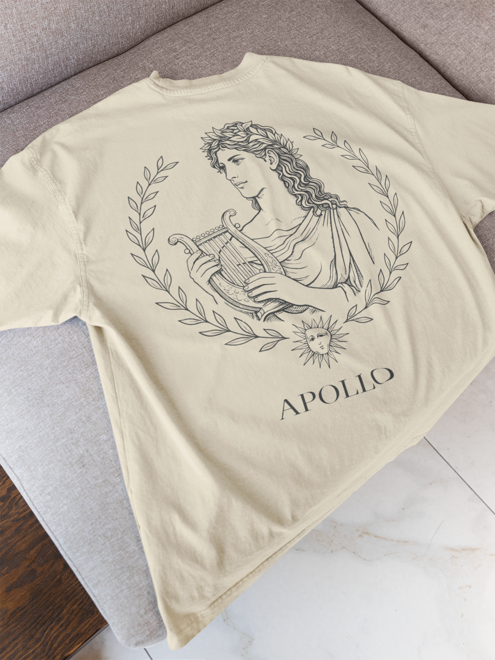 Apollo Greek Mythology Art Tee — Mythic Apollo Graphic T-Shirt