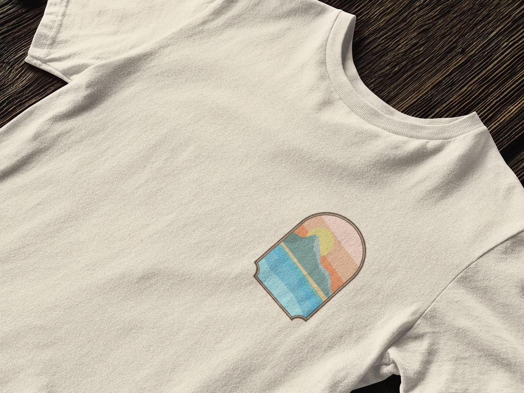 Rock of Gibraltar T-Shirt — Del Levante Coastal Art Graphic Tee | Mediterranean Landmark