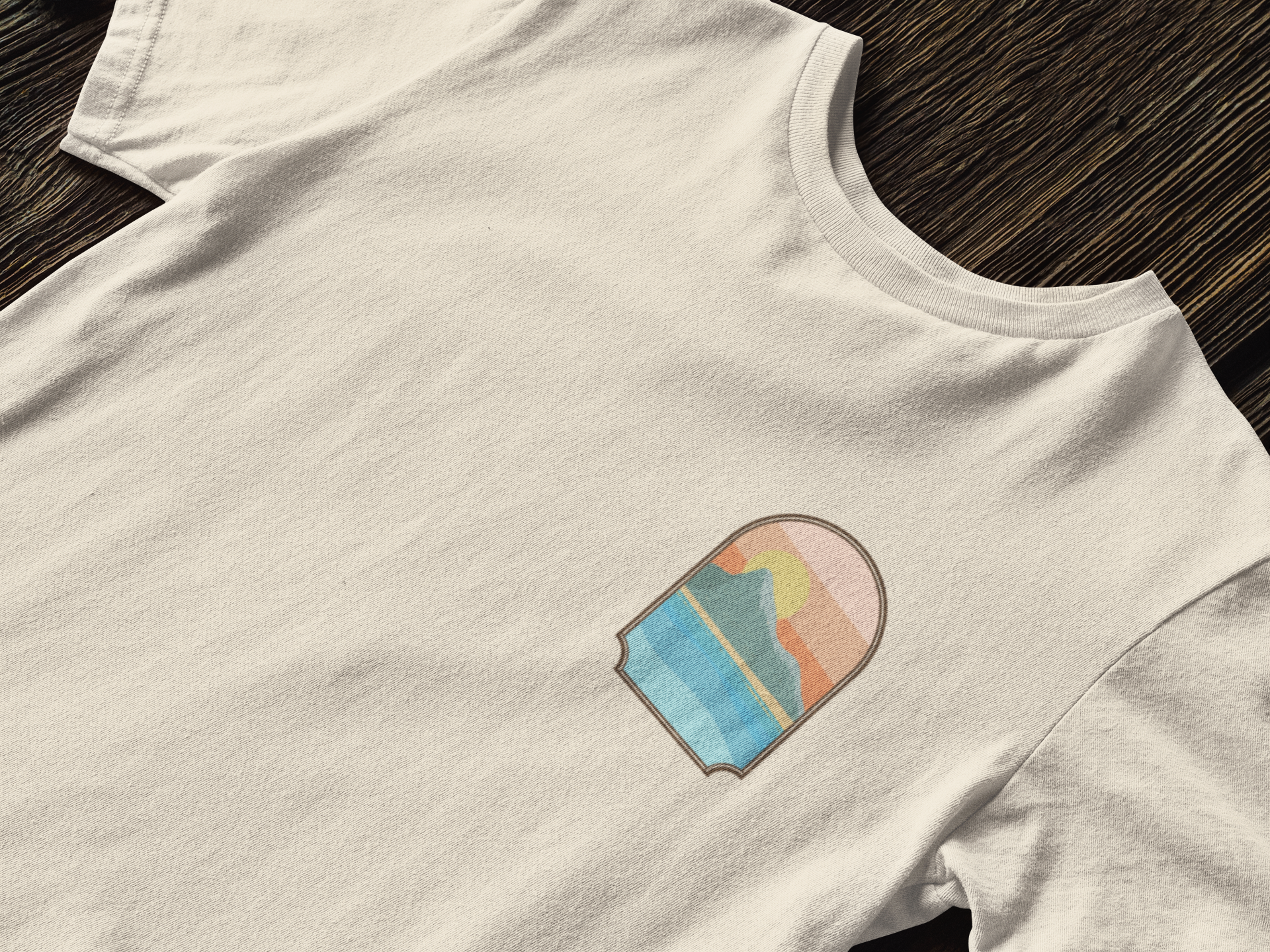 Rock of Gibraltar T-Shirt — Del Levante Coastal Art Graphic Tee | Mediterranean Landmark