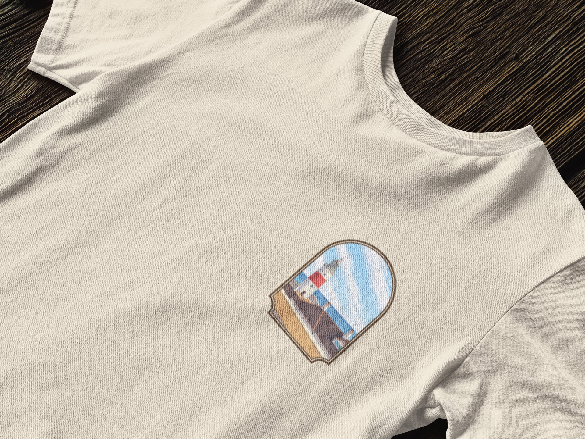 Rock of Gibraltar T-Shirt — La Farola Lighthouse Graphic Tee | Coastal Landmark