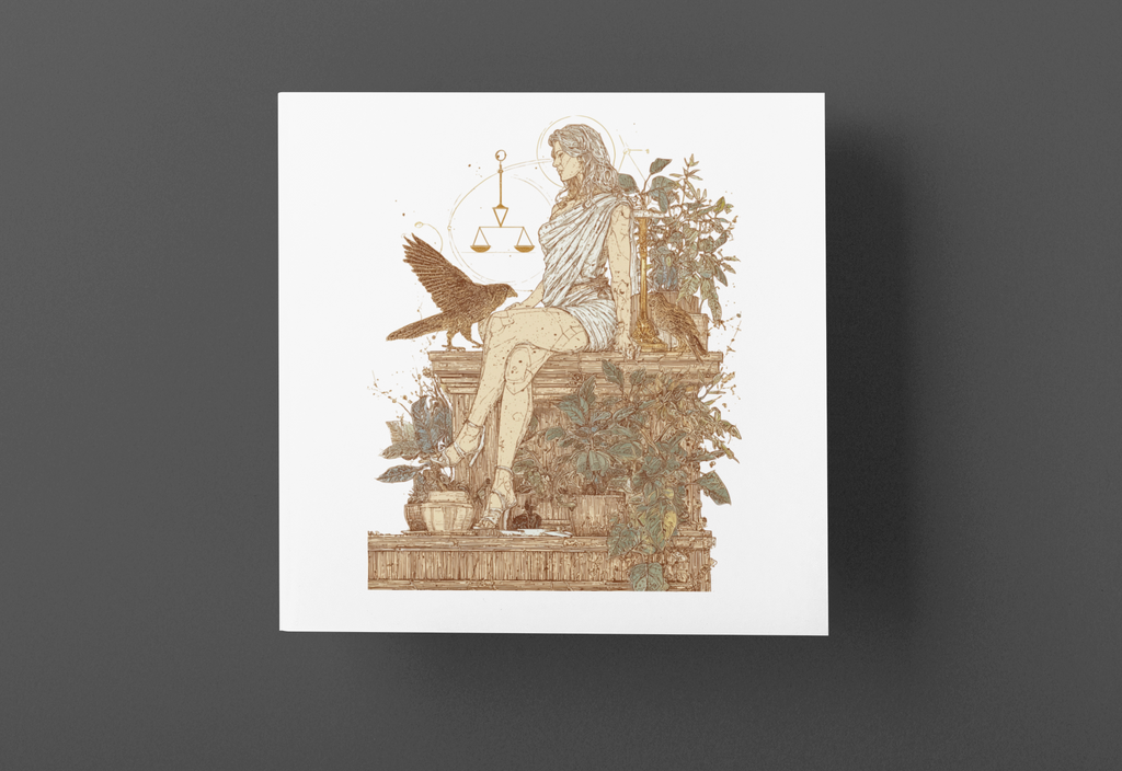 Zodiac Libra T-Shirt — Premium Horoscope Art Libra Astrology Tee