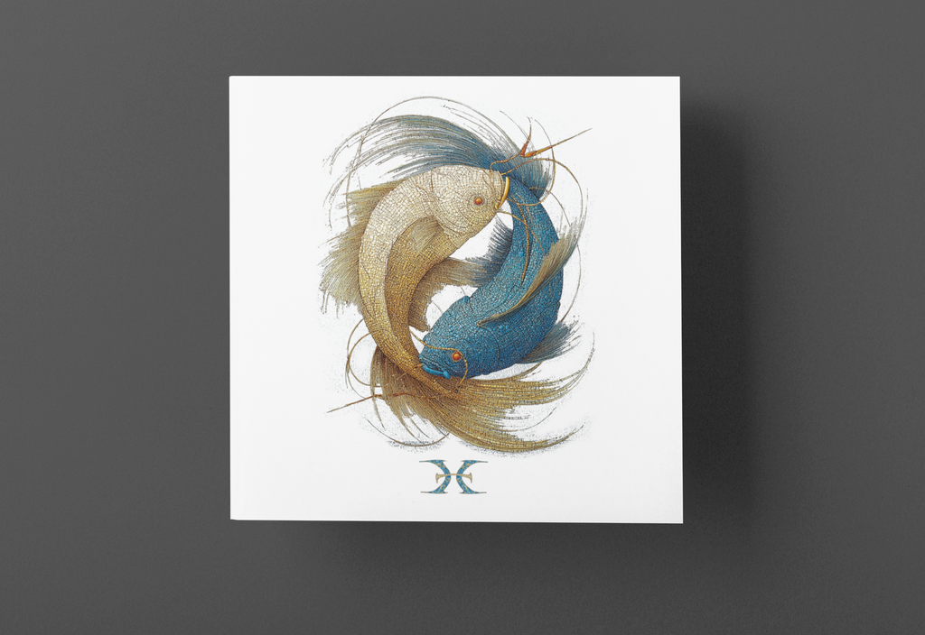 Zodiac Pisces T-Shirt — Premium Horoscope Art Pisces Astrology Tee