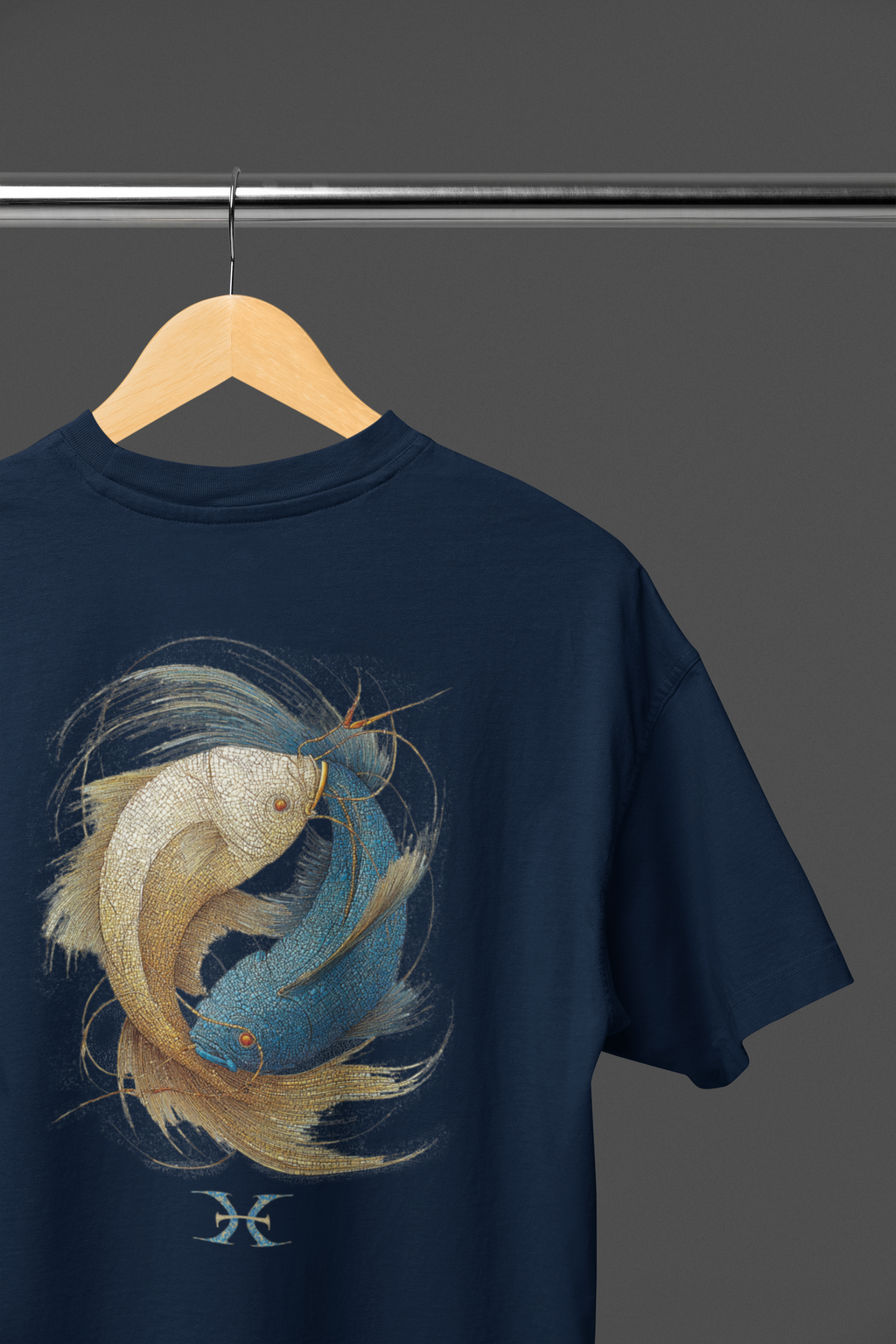 Zodiac Pisces T-Shirt — Premium Horoscope Art Pisces Astrology Tee