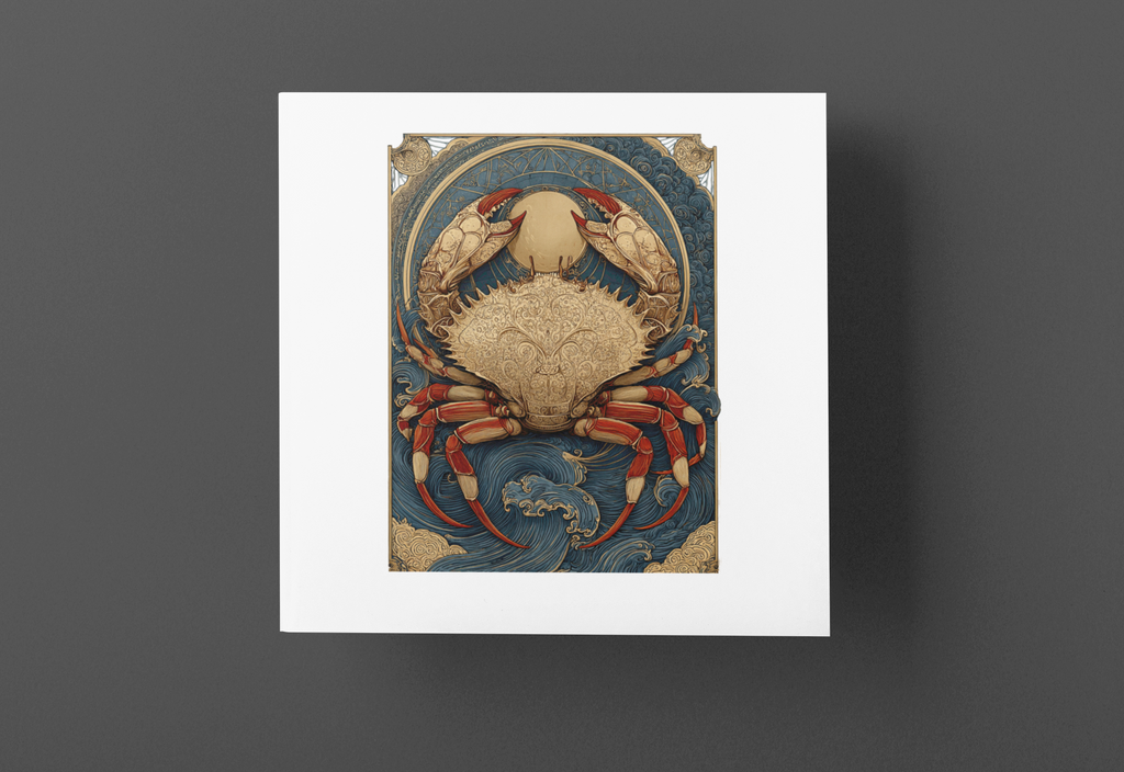 Zodiac Cancer T-Shirt — Premium Horoscope Art Cancer Astrology Tee