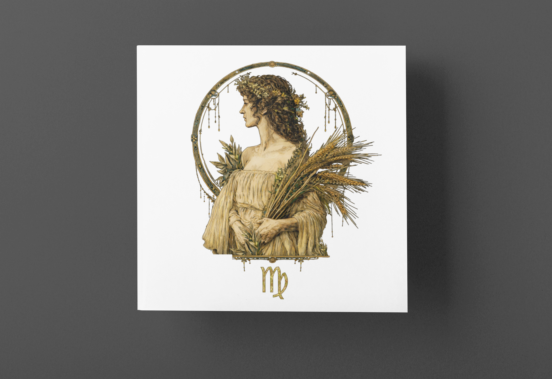 Zodiac Virgo T-Shirt — Horoscope Astrology Wheat Maiden Tee