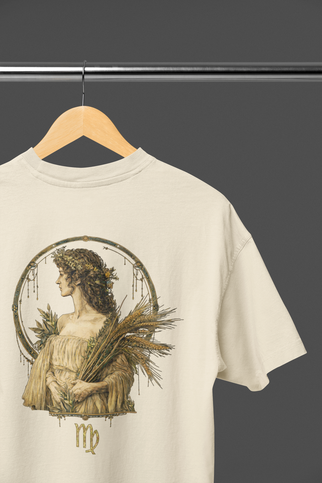 Zodiac Virgo T-Shirt — Horoscope Astrology Wheat Maiden Tee