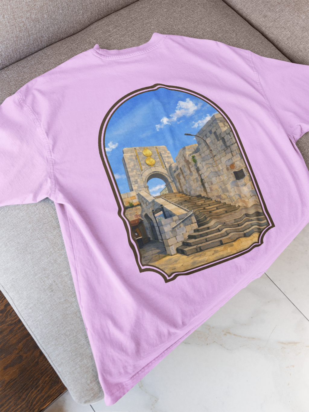 Gibraltar La Ecalera Americana T-Shirt | Premium Garment-Dyed Tee