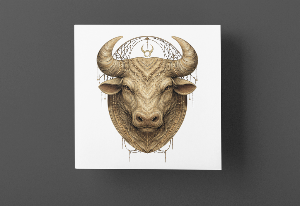 Zodiac Taurus T-Shirt — Premium Horoscope Art Astrology Tee | April-May Birthday Gift