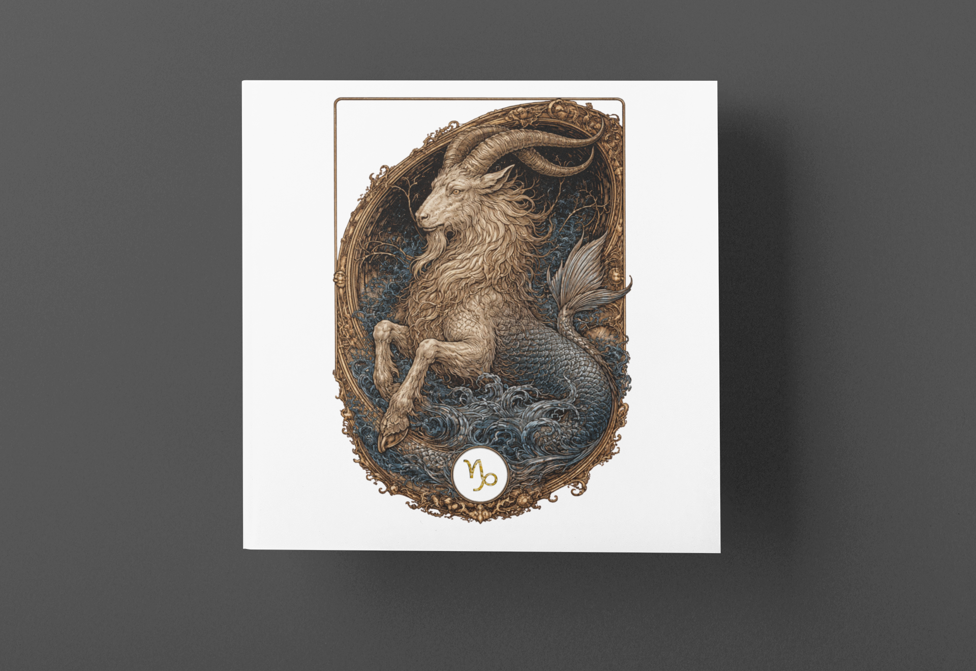 Zodiac Capricorn T-Shirt — Premium Horoscope Art Astrology Tee | December-January Birthday Gift