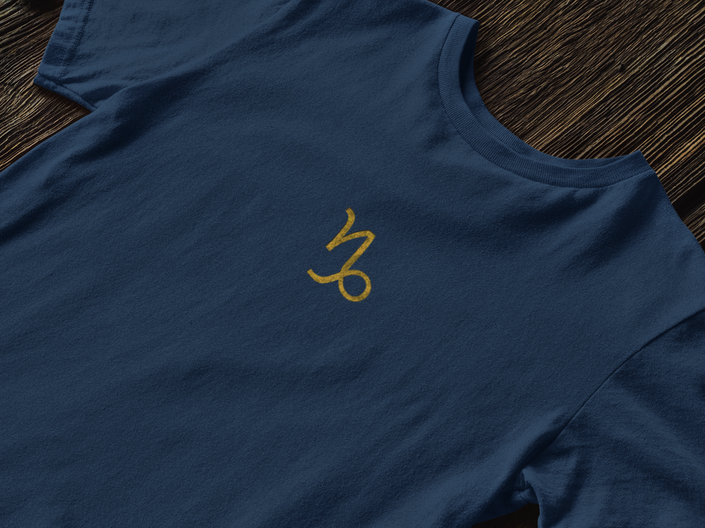 Zodiac Capricorn T-Shirt — Premium Horoscope Art Astrology Tee | December-January Birthday Gift