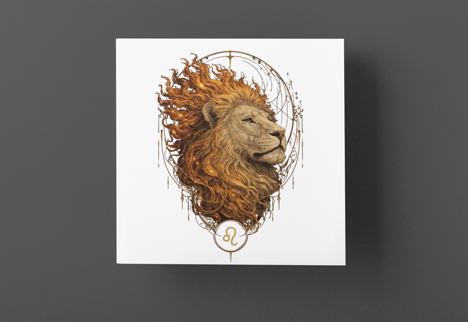 Zodiac Leo T-Shirt — Premium Horoscope Art Astrology Tee | July-August Birthday Gift