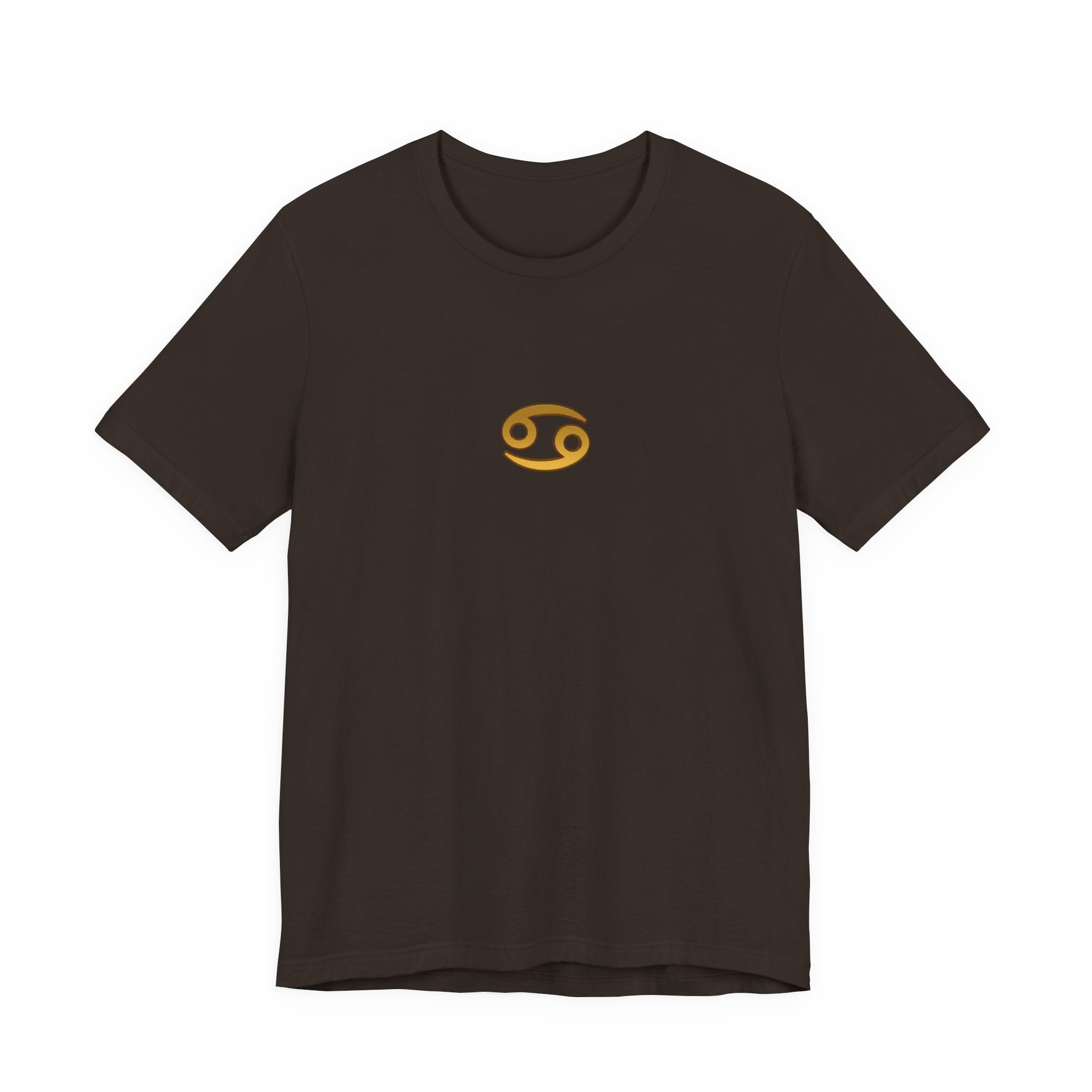 Cancer Zodiac Tee — Minimal Gold Capricorn Symbol Shirt