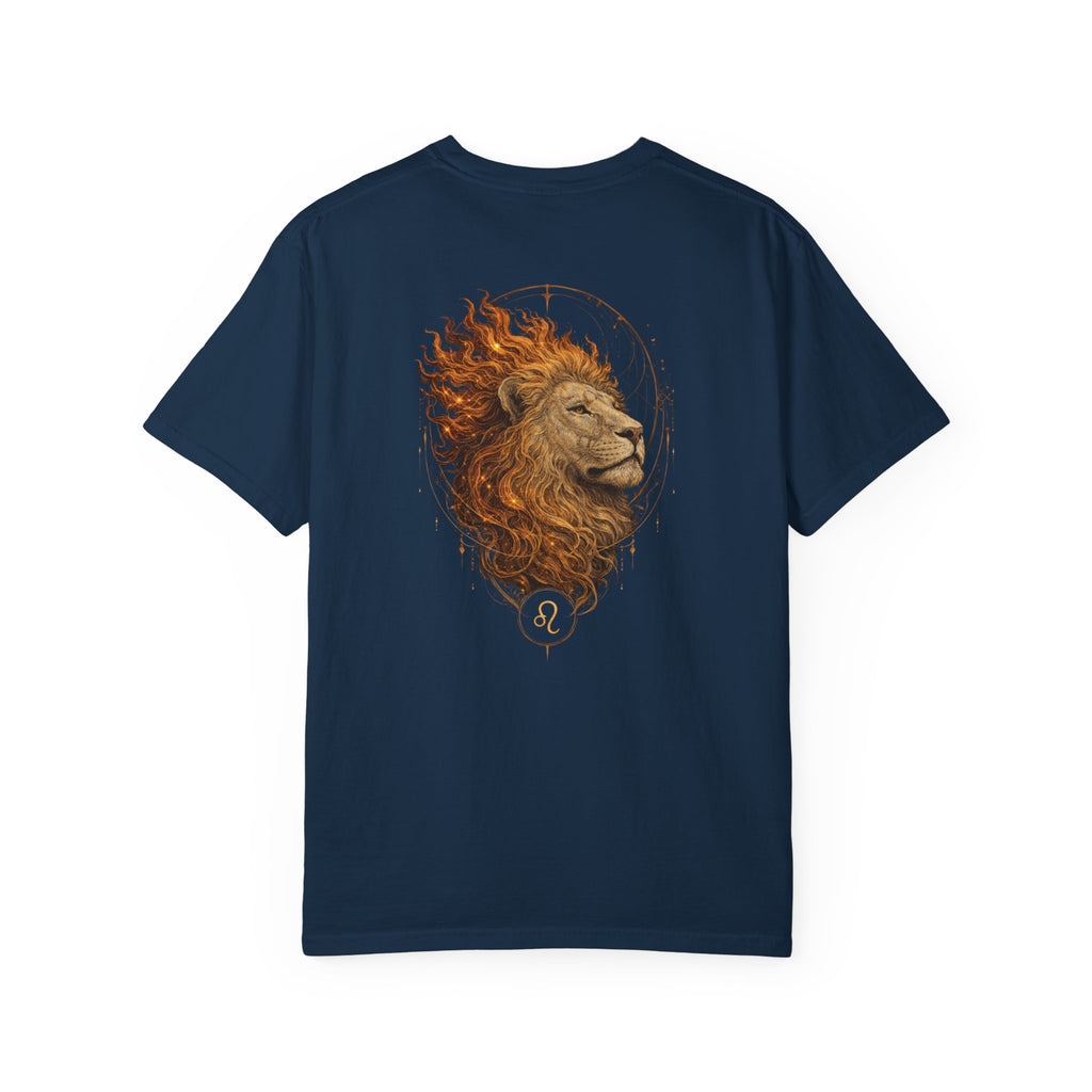 Zodiac Leo T-Shirt — Premium Horoscope Art Astrology Tee | July-August Birthday Gift