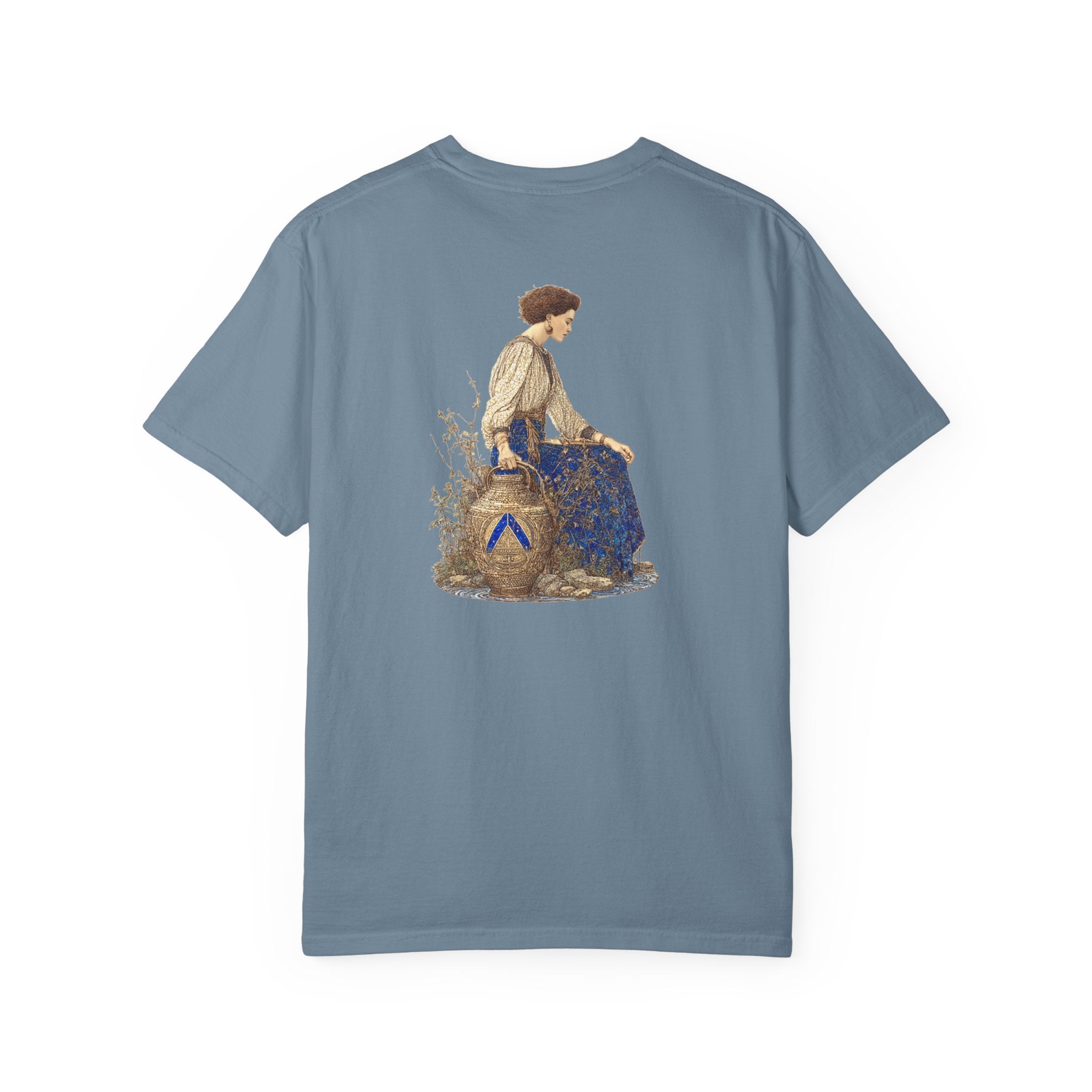 Zodiac Aquarius T-Shirt — Premium Horoscope Art Aquarius Astrology Tee