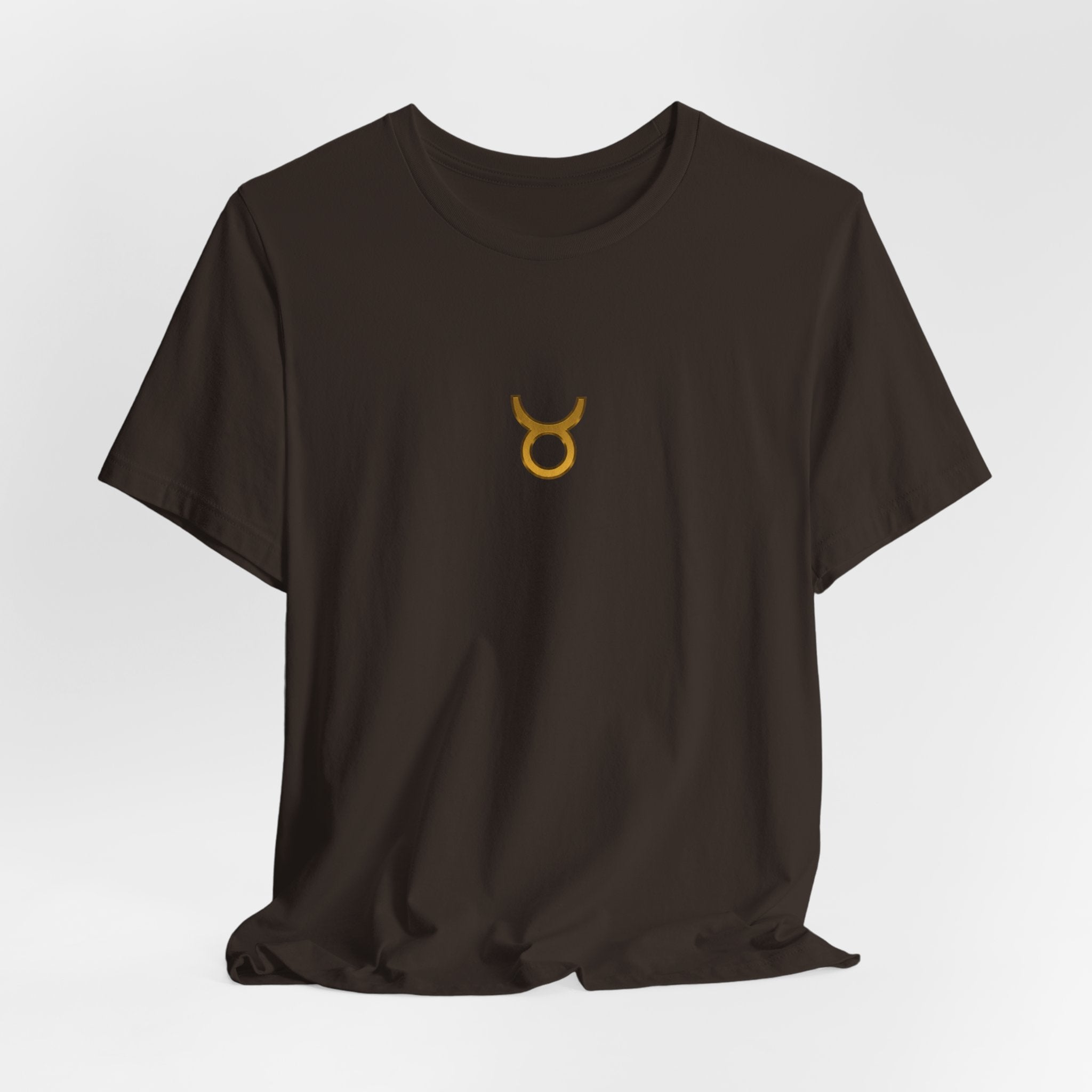Taurus Zodiac Tee — Minimal Gold Symbol Shirt