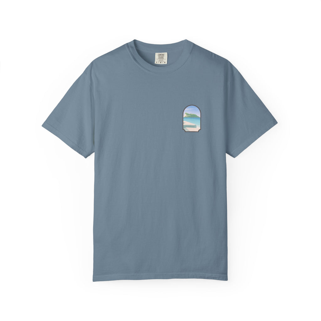 Gibraltar T-Shirt — Del Poniente Coastal Graphic Tee | Mediterranean Landmark