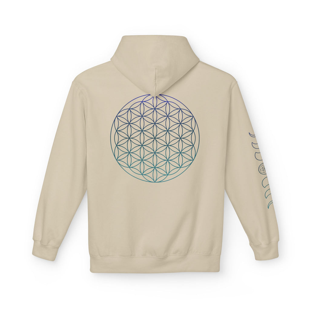 Flower of Life Hoodie — Geometric Sacred Geometry Pullover | Spiritual Design