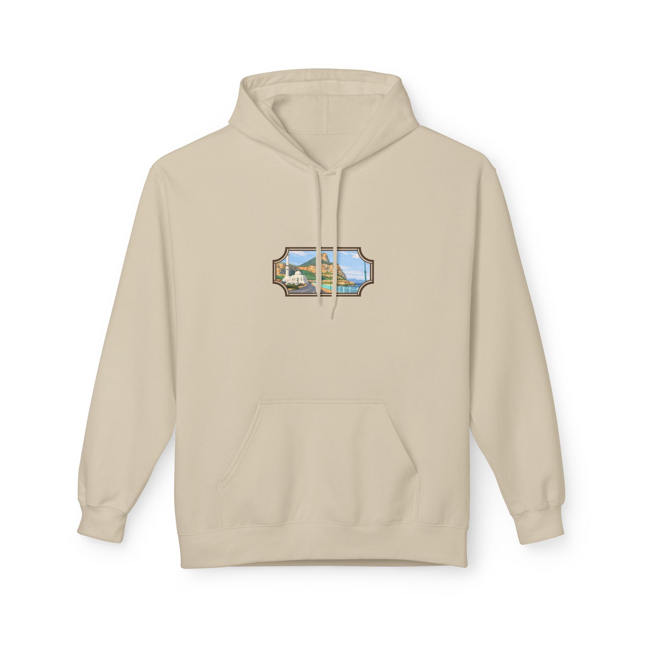 Gibraltar La Mezquita Hoodie — Premium Mosque Window Art Hoodie | Gibraltar Heritage Apparel