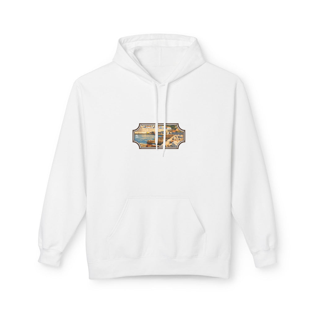 Gibraltar El Rolli Hoodie — Premium Harbor Window Art Hoodie | Gibraltar Heritage Apparel