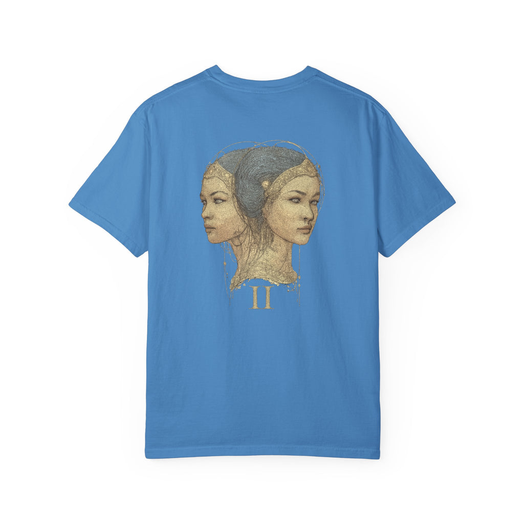 Zodiac Gemini T-Shirt — Premium Horoscope Art Gemini Astrology Tee