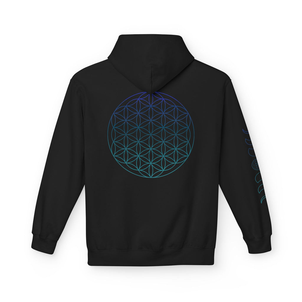 Flower of Life Hoodie — Geometric Sacred Geometry Pullover | Spiritual Design