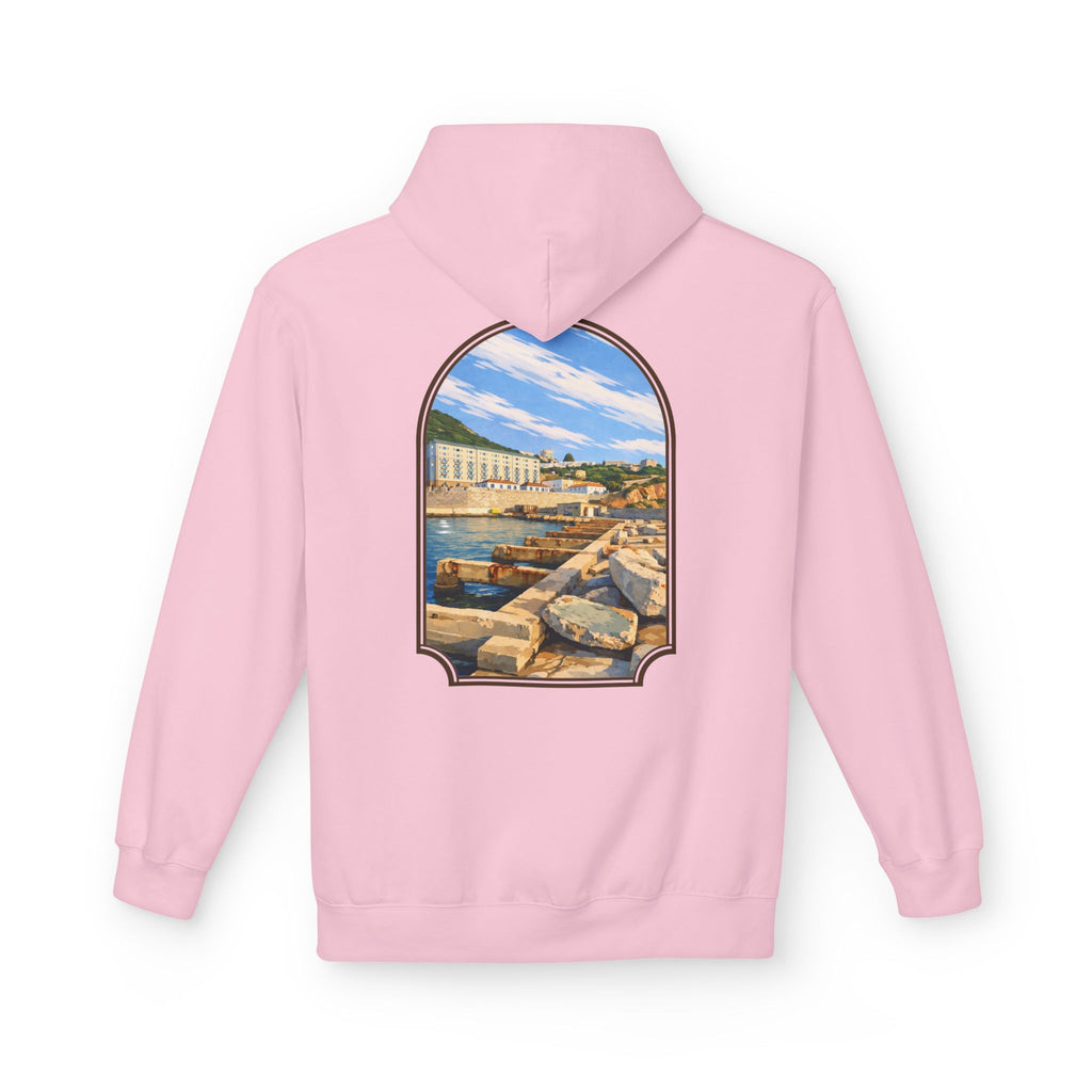 Gibraltar El Rolli Hoodie — Premium Harbor Window Art Hoodie | Gibraltar Heritage Apparel