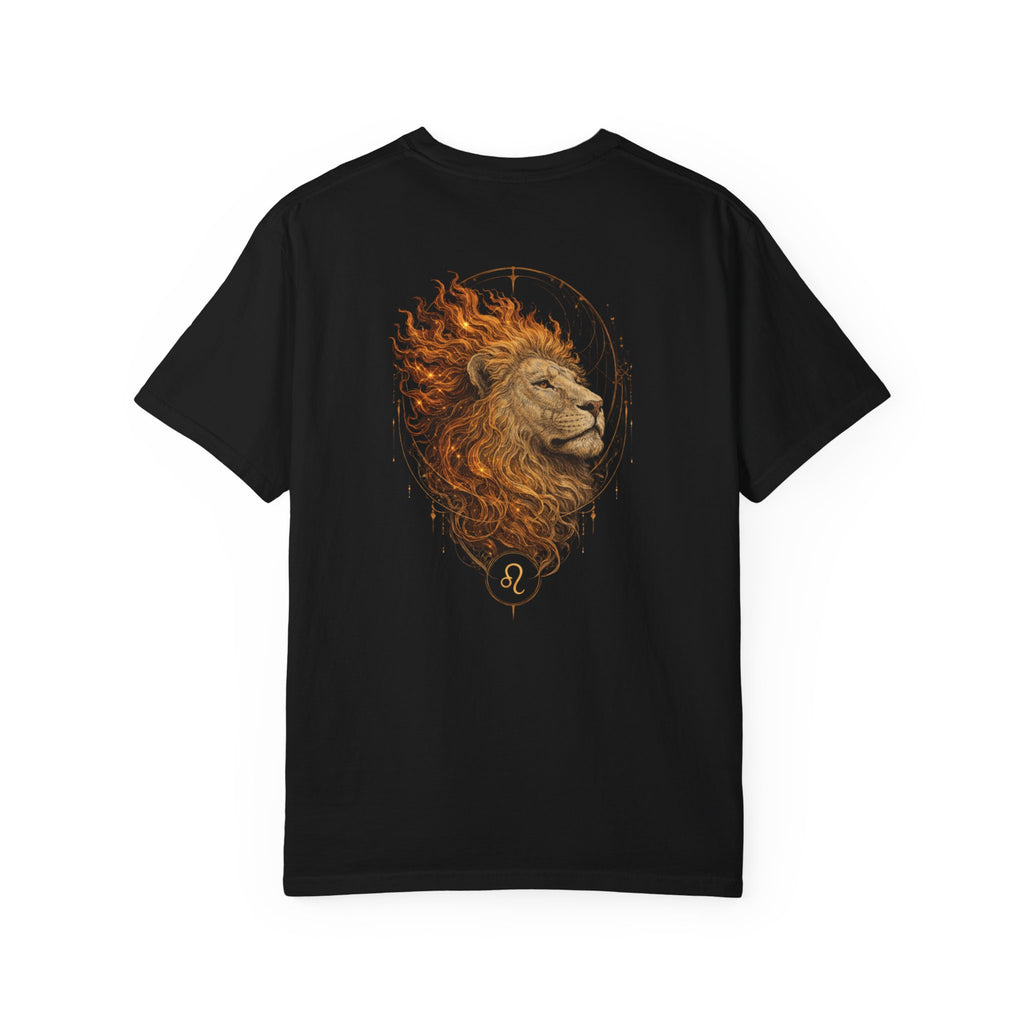 Zodiac Leo T-Shirt — Premium Horoscope Art Astrology Tee | July-August Birthday Gift