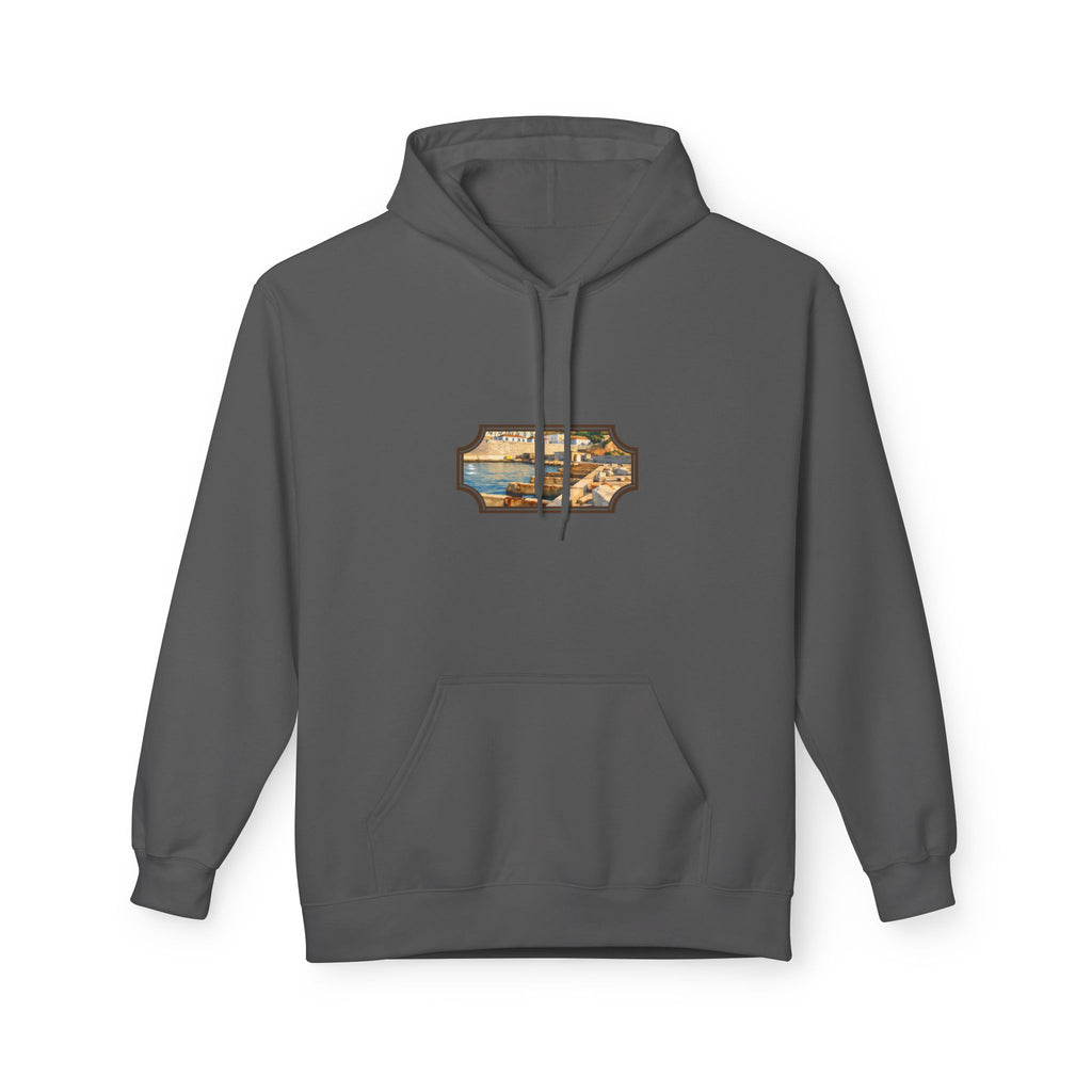 Gibraltar El Rolli Hoodie — Premium Harbor Window Art Hoodie | Gibraltar Heritage Apparel