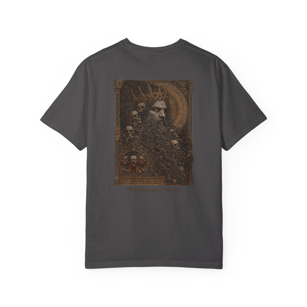 The Flames of Hades T-Shirt — Greek God Mythology Art Tee | Hades Underworld