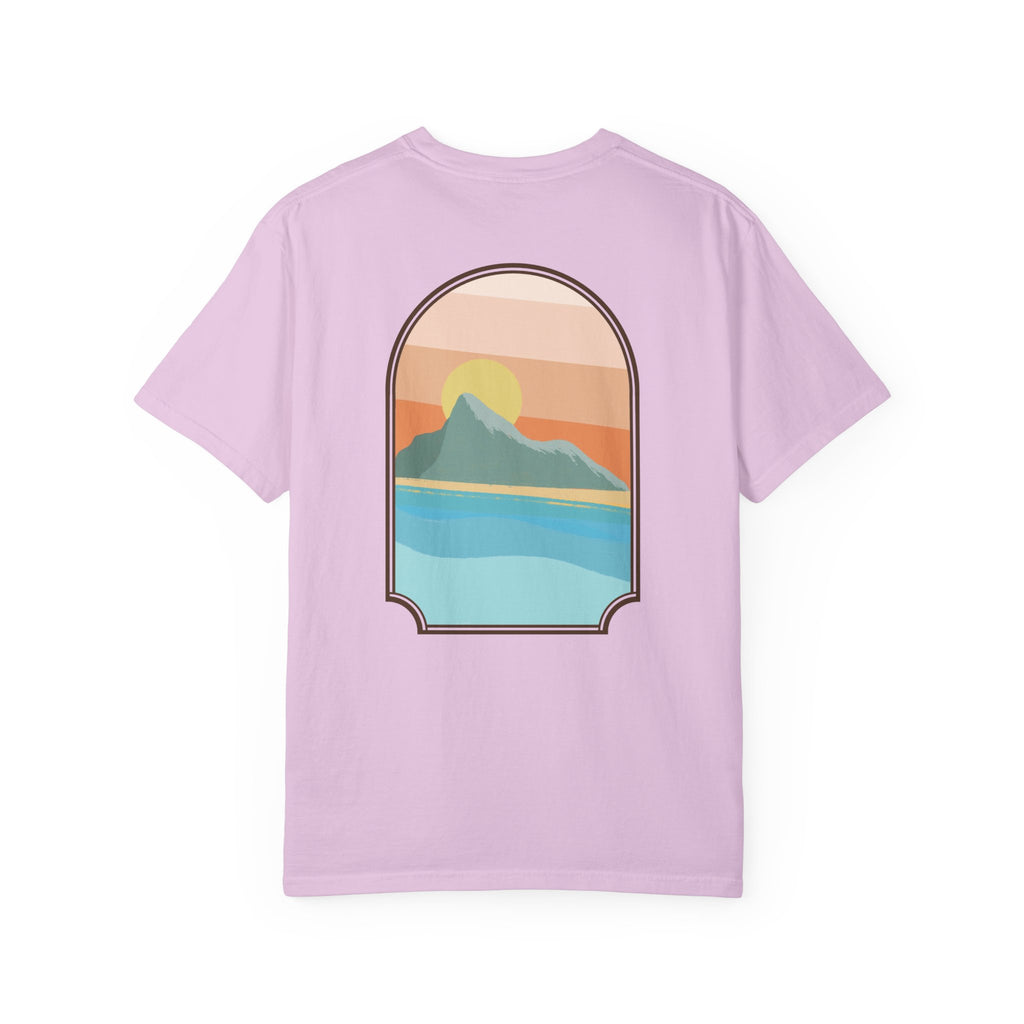 Rock of Gibraltar T-Shirt — Del Levante Coastal Art Graphic Tee | Mediterranean Landmark