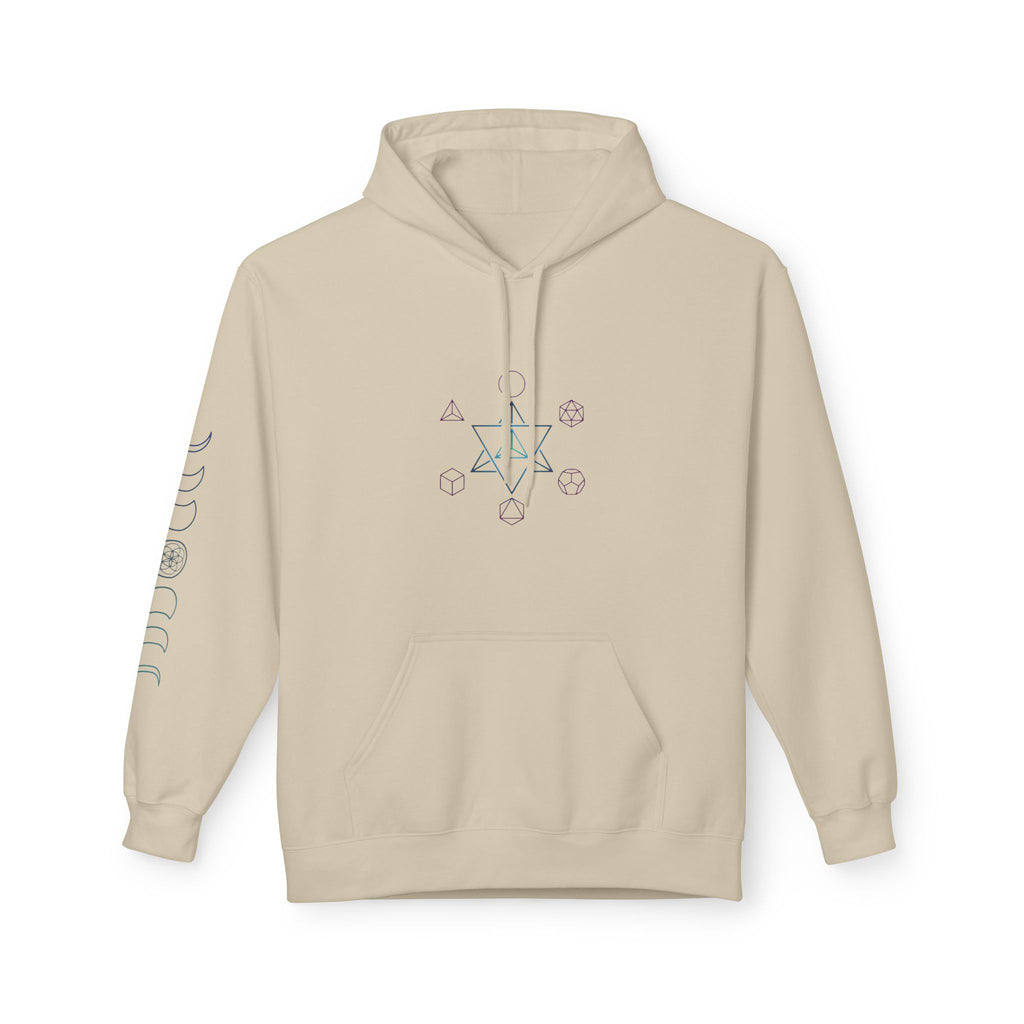 Flower of Life Hoodie — Geometric Sacred Geometry Pullover | Spiritual Design