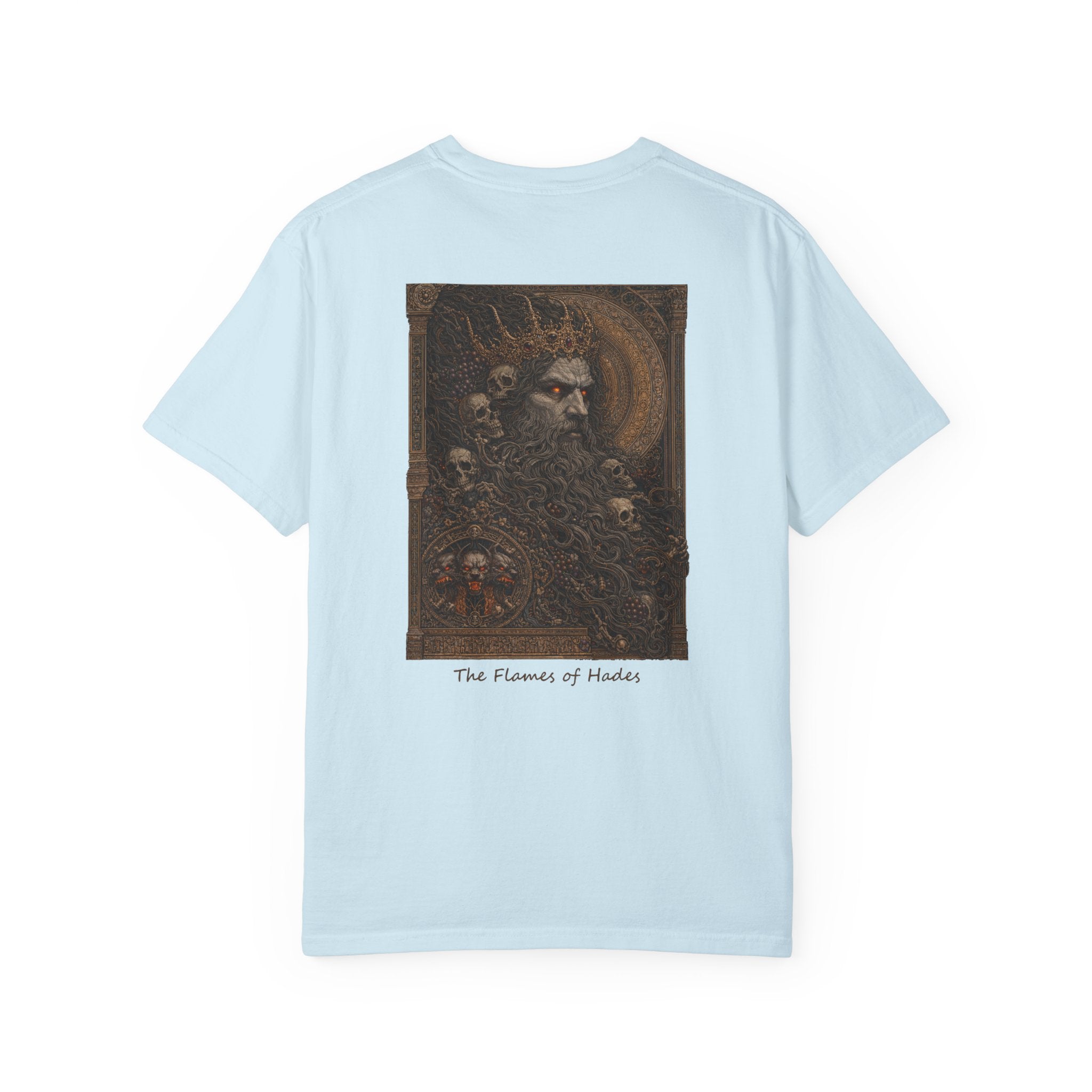 The Flames of Hades T-Shirt — Greek God Mythology Art Tee | Hades Underworld