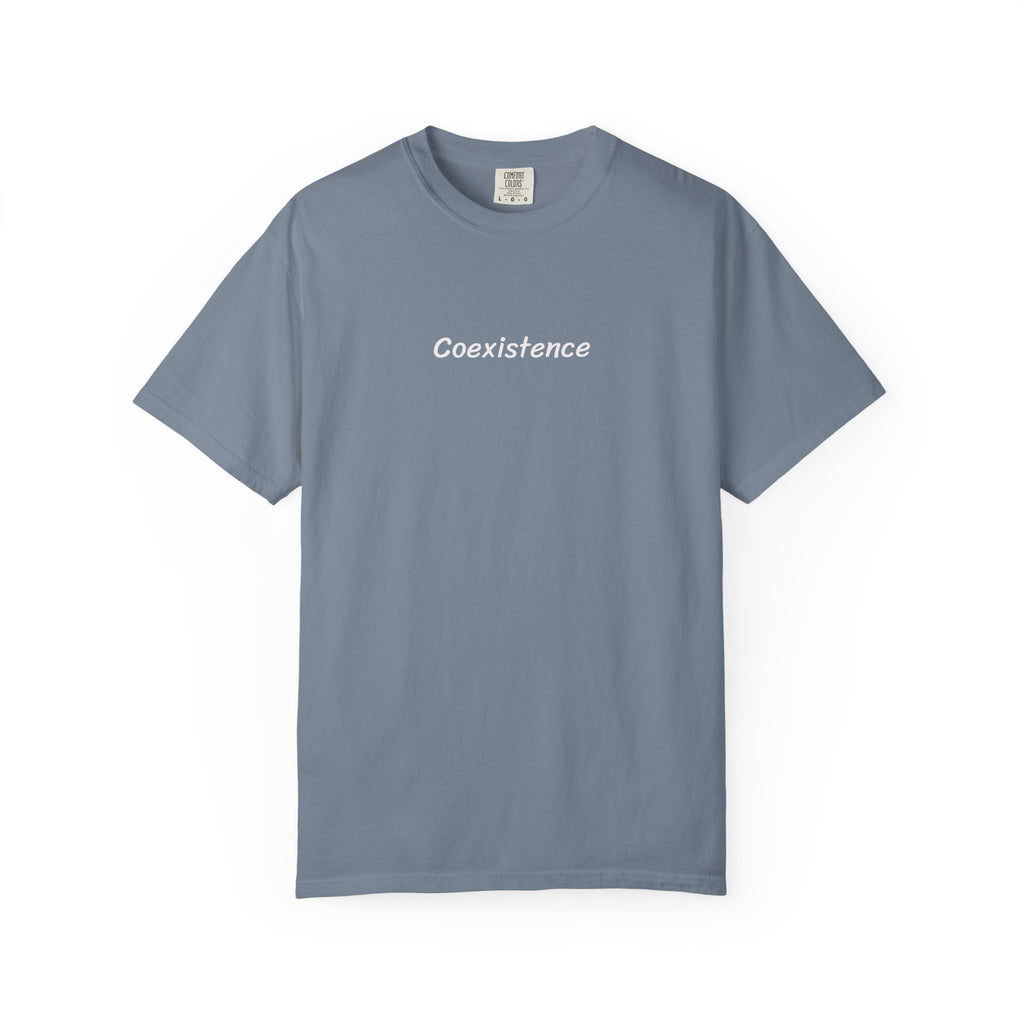 Coexistence T-Shirt — Religious Symbols Peace Tee | Interfaith Unity & Spiritual Harmony Design