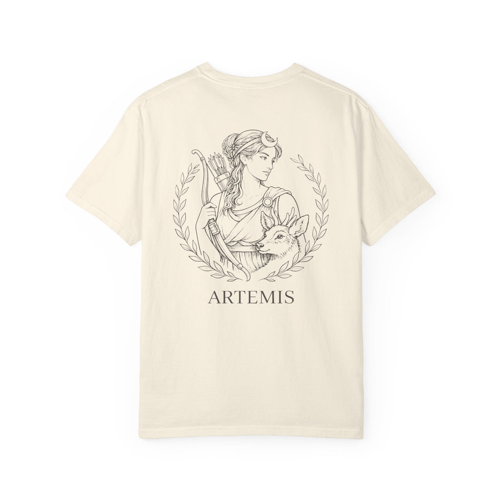 Goddess Artemis T-Shirt — Greek Mythology Goddess of the Hunt Art Tee